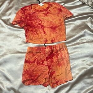Tie dye summer set